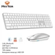 Беспроводная клавиатура и мышь Meetion C230 (для Mac и Windows, 108 клавиш, бесшумная мышь, 2.4G, Bluetooth, USB Type-C) - Белый - изображение 1