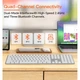 Беспроводная клавиатура и мышь Meetion C230 (для Mac и Windows, 108 клавиш, бесшумная мышь, 2.4G, Bluetooth, USB Type-C) - Белый - изображение 11