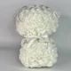 Подарок мальтийская болонка из фоамирана 25×15 см ручной работы, собачка из 3D роз в подарочной коробке с бантом, KRDG-22-White/Pink - изображение 13