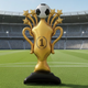 Стоячий фольгированный шар Кубок чемпиона с футбольным мячом (Champion Trophy Soccer Ball Standing Balloon) 83х150 см - изображение 1