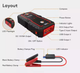 Пусковое автомобильное устройство Jump Starter 2000A 22000 mAh черный пластиковый бустер для авто и мото LS-471 - изображение 6