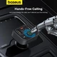 FM модулятор/Автомобільний зарядний пристрій Baseus S-09 Lite 35W (PD18W + QC3.0) Type-C + 2USB Black - изображение 10