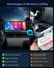 Автомобільний екран ESSGOO 10,26" монітор з CarPlay та Android Auto, дисплей з голосовим помічником, AUX, FM Карплей - зображення 7