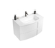 Тумба підвісна ROYO Wave 80 126477 White Matt з умивальником Trend 123067 - зображення 1