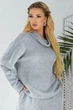 Жіноча туніка з коміром хомутом із ангори LadyLike 44 Сірий (ll2187070191383) - изображение 1