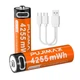 Акумулятори пальчикові AA з входом USB Type-C 4255mWh 1.5V акумуляторні батареї з роз'ємом для заряджання Pujimax 2шт з кабелем - зображення 1