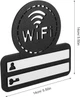 Табличка из дерева Wi-Fi з маркером, чорна - изображение 2