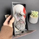 Букнук Кратос из древнегреческой мифологии 3D фигурка статуэтка Ручная работа Book Nook разделитель книг - изображение 3