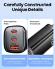 Сетевое зарядное устройство Toocki GaN 67W (USB + 2 Type-C) Black - изображение 5