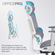 Офисное кресло OfficePro Skyline White/Dark Gray (OC680-W-DG-DG) - изображение 10