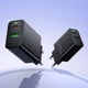 Зарядное устройство с быстрой зарядкой PD20W+QC3.0 и кабелем Type-C to Type-C HOCO CS94A 1USB, 1Type-C Черный - изображение 8