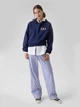 Худи теплое оверсайз женское Gap 981116129 S Синее (1159854375) - изображение 4