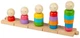 Drewniana tęczowa zabawka Bigjigs do układania 25 el. 3000056 (0691621850091) - obraz 1