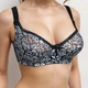 Бюстгальтер Diorella 63392 DD чорно-білий 80DD - зображення 2