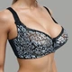 Бюстгальтер Diorella 63392 DD чорно-білий 80DD - зображення 3