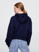 Толстовка на блискавці утеплена на флісі з капюшоном жіноча Gap 294079159 2XL Синя (1159853899) - зображення 2