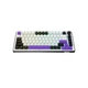 Клавиатура Hator Hellyberry HK75 Mechanical Linear RGB Wireless/Bluetooth/USB UA White/Violet (HK75_wireless) - изображение 8