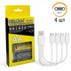 Акумуляторні батарейки AA LiitoKala T36 1.5V 3600mWh з USB Type-C, набір 4 шт + кабель - зображення 1