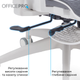 Кресло офисное OfficePro Skyline Footrest White/Dark Gray (OC750-W-DG-DG) - изображение 14