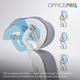 Кресло офисное OfficePro Skyline Footrest White/Dark Gray (OC750-W-DG-DG) - изображение 15