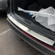 Накладка на задний бампер TOYOTA COROLLA IX WAGON (E120) Тойота Королла 9 универсал 2001-2006 с загибом Хром - изображение 9
