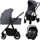 Универсальная коляска 3 в 1 Lionelo Amber Plus Grey Graphite (LO-AMBER PLUS 3IN1 GREY GRAPHITE) - изображение 1