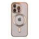 Чохол Premium TPU Metallic Full Camera with Magsafe для iPhone 15 Pro Max Gold - изображение 1