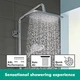 Душова система HANSGROHE Croma E Showerpipe 280 1jet з термостатом для ванни (27687000) - изображение 4