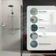 Душова система hansgrohe Activera S 240 1jet EcoSmart Reno Varia 28074000, хром - зображення 2