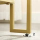 Журнальний склянний столик Songmics Glamour золото 55 x 100 x 45 см - зображення 7