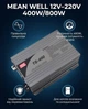 Інвертор 12 в 220 для котла MEAN WELL TS-400-212B 12V–220V 400W/800W чистий синус - зображення 1