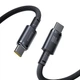 Кабель Baseus New Braided Fast Charging Type-C to Type-C 100W (2m) Black - зображення 1