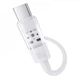Кабель Baseus Gem Fast-Charging Type-C to Type-C 100W (2m) White - зображення 3