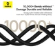 Кабель Baseus Dura Series Fast Charging Type-C to Lightning 20W (2m) Black/Gold - зображення 8