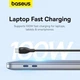 Кабель Baseus Pudding Series Fast Charging Type-C to Type-C 100W (1.2m) Black - зображення 8