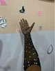 Перчатки Длинные со стразами Сетка Выше локтя Эластичные Вечерние перчатки высокие - изображение 3