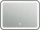Зеркало Juventa Faro 80/60 прямоугольное в черной раме с LED-подсветкой и сенсором (FrM-80 черное) - изображение 2
