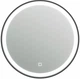 Зеркало Juventa Faro 70 Round в черной раме с LED-подсветкой и сенсором (FrMR-70 черное) - изображение 1