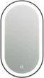 Зеркало Juventa Faro 50 Oval в черной раме с LED-подсветкой и сенсором (FrMOv-50 черное) - изображение 2