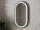 Зеркало Juventa Faro 50 Oval в черной раме с LED-подсветкой и сенсором (FrMOv-50 черное) - изображение 4
