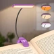 Настольная лампа для чтения аккумуляторная Gritin 19 LED гибкая 1200 mAh до 80 ч работы (G1321) Dark Purple - изображение 1