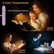 Настільна лампа для читання акумуляторна Gritin 19 LED гнучка 1200 mAh до 80 г роботи (G1321) Purple - зображення 3