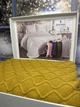 Вязаный плед с помпонами 220 на 240 см Zeyd Home горчичный 1104113 - изображение 2