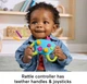 Набір Fisher-Price Newborn Toys Level-Up Little Gamer, дитяча брязкальце-прорізувач та гримучі рухи для немовлят віком від 3 місяців - зображення 3