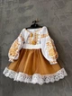 Костюм для дівчинки з вишивкою "Панянка" 140-146 см золотистий (MOH02) - изображение 2