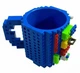 Оригінальна кружка-конструктор Build-On Brick Mug 350 мл для напоїв креативний подарунок Блакитний - зображення 8