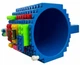 Оригінальна кружка-конструктор Build-On Brick Mug 350 мл для напоїв креативний подарунок Блакитний - зображення 4