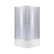 Lidz Latwa SC80x80.SAT.HIGH.GR Душова кабіна напівкругла, скло тон. 4 мм + Lidz Душовий піддон KAPIELKA - зображення 1