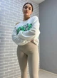 Лосины женские LADY HUREM 2247 рубчик широкий утягивающий пояс S бежевые - изображение 3
