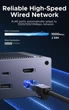 Док-станция 10 in 1 UGREEN CM923 M.2 NVMe SSD HDMI 4K@60Hz, USB-C/A 10Gbps, PD 100W, SD/TF для MacBook, Mac mini M4, ноутбуков Windows, iPad Pro Grey (55735) - изображение 15